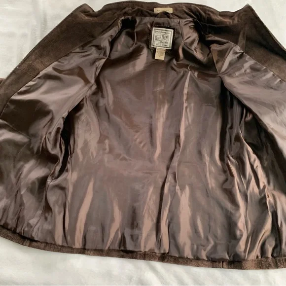 Ruff Hewn Suede Leather brown jacket - Picture 11 of 14